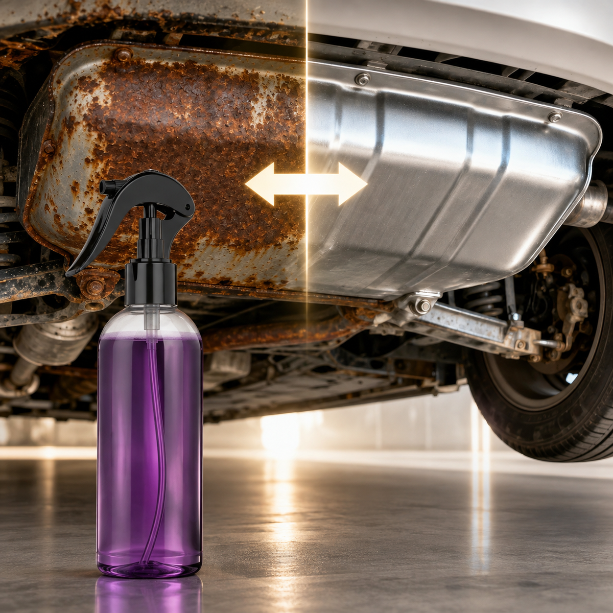Auto-Rostentferner-Spray, sicher für Autolack, Metalloberflächenbehandlung für Fahrgestell, Räder, Werkzeuge, verhindert Korrosion, Entfetter, 100 ml